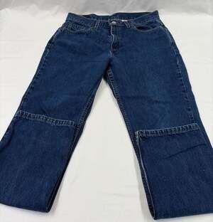 Vintage Levi's 505 Lower Rise Straight Leg Blue Denim Jeans Size 12